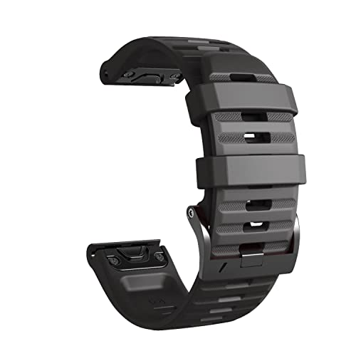 OPKDE 22 x 26 mm Armband für Coros Vertix 2 Smartwatch, Silikon, Correa QuickFit-Armband für Garmin Fenix 6 6X Pro 7 7X 5 Zubehör, 26mm Fenix 3 3 HR, Achat