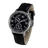 Carl von Zeyten Herrenuhr CVZ0059BK Lederband Schwarz