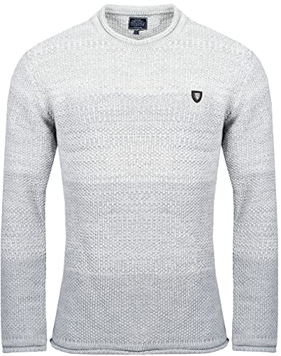 Carisma Herren - Strickpullover 7398 Streetwear Menswear Autumn/Winter Knit Knitwear Sweater CRSM CARISMA Fashion, Größe XL, Farbe Grey