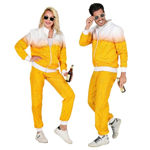 Bier Trainingsanzug für Sie und Ihn Jogginganzug Gr. S bis 2XL - Bieranzug XL - 180-190 cm Oktober Fest Fasching