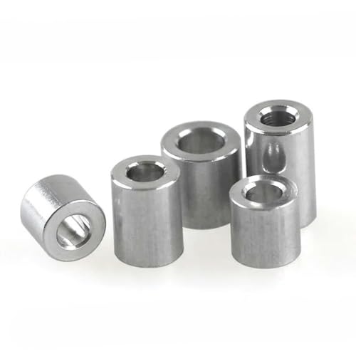 10-20 Stück Aluminium-Unterlegscheibe M3 M4 M5 M6 M8 Aluminium-Buchsendichtung Distanzhülse Abstandshalter ohne Gewinde für RC-Modellteile-M8x16xL (10 Stück)-Länge 20 mm