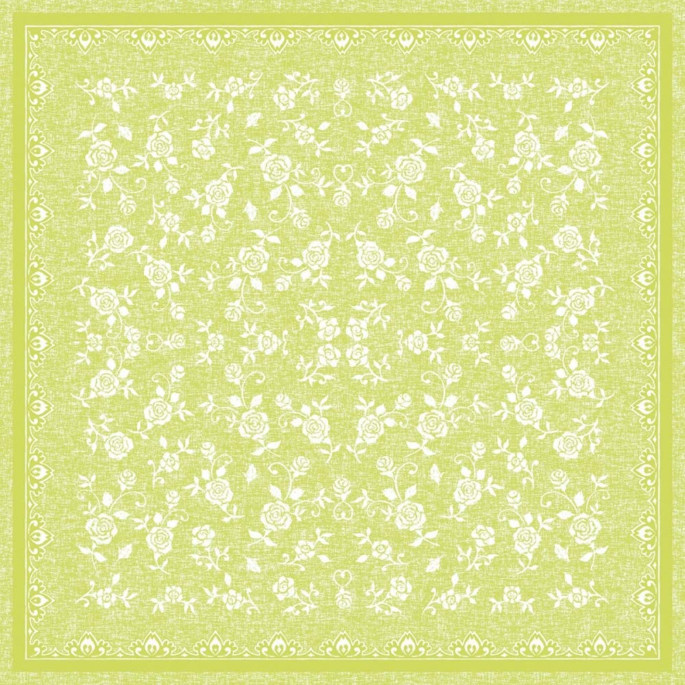 Mank Tischdecken aus Airlaid | Mitteldecken 80 x 80 cm Tischdecke für Gastronomie | 20 Stück | Lace (Limette)