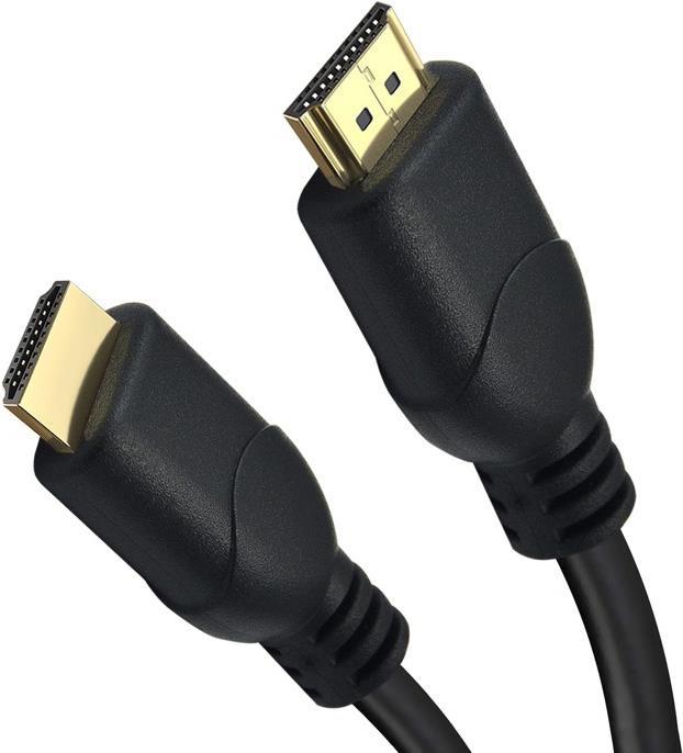 Helos - HDMI-Kabel - HDMI männlich zu HDMI männlich - 10 m - Schwarz - 4K Unterstützung