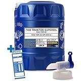 MANNOL 20L Traktor Superoil Motorenöl 15W-40 API SG/CD Motoröl 20 Liter + Auslaufhahn