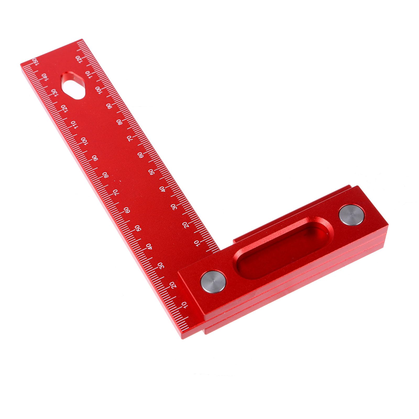 Quadratisches Messlineal für Holzbearbeitung, Höhenlineal, metrisches Quadrat, L-Form, Messwerkzeug, multifunktional, Tischlerwinkel