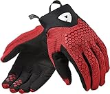 Revit Massif Motorradhandschuhe, schwarz/rot, M