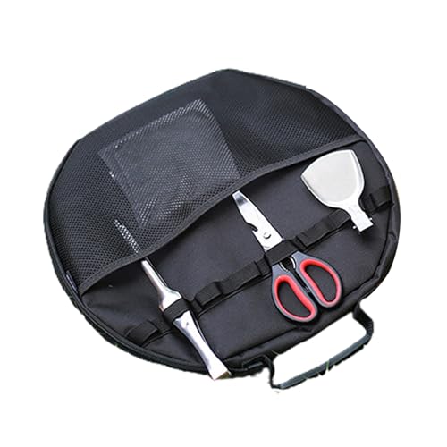 EBVincxmk Tragbare Grilltasche, Kochgeschirr-Aufbewahrungstasche, Camping-Küchenutensilien-Tasche, Tragetasche, Grilltablett, Organizer, tragbare Outdoor-Grilltasche, Picknick- und