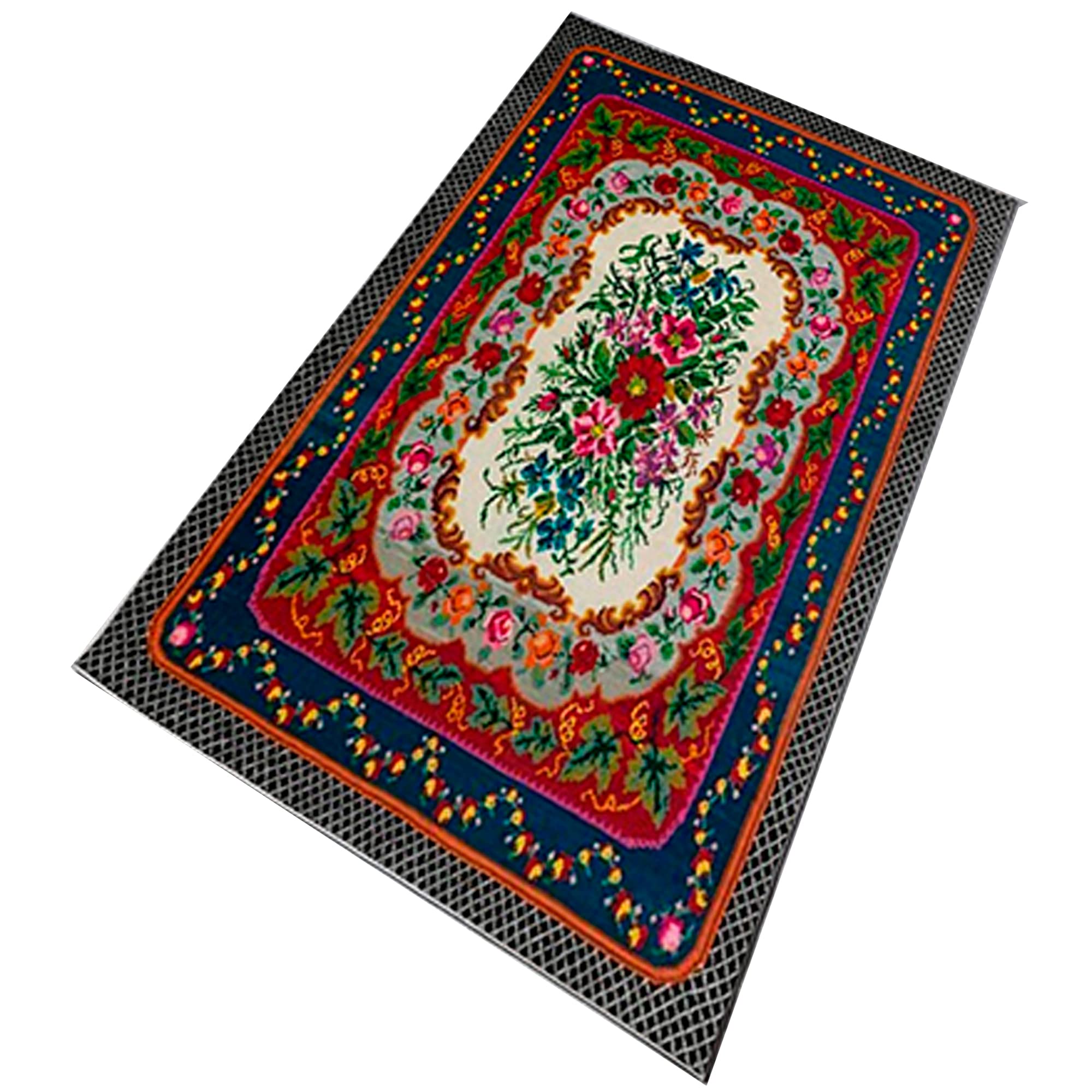 TheGrandma mehrfarbig bedruckter Polyesterteppich 100 x 150cm Modell TheGrandma mehrfarbig