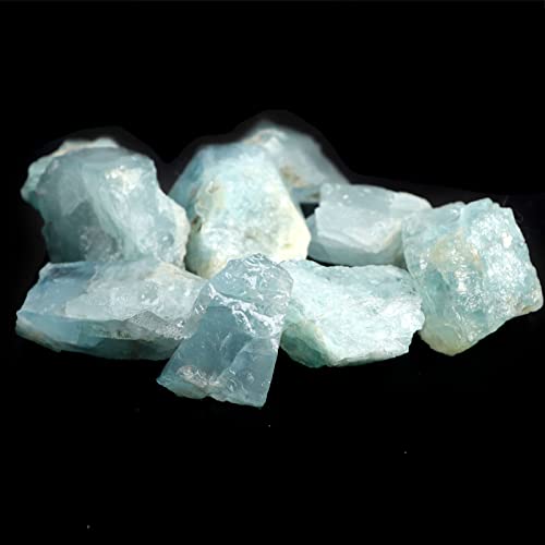 1 STÜCK Natürlicher durchscheinender Aquamarin Halbedelstein Edelsteine ​​​​Kristalle Mineralexemplare Diy Home Decor, Aquamarin, 30-40 g