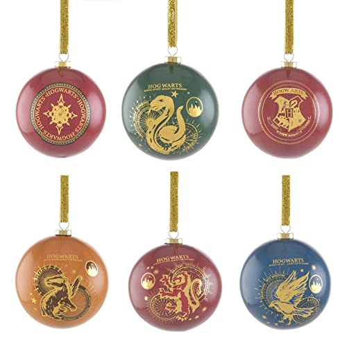 Widdop Harry Potter Weihnachtsbaumschmuck, 70 mm, 6 Stück