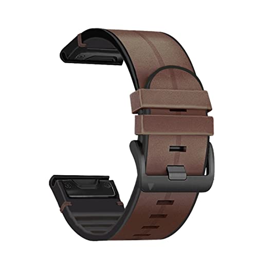 OPKDE Silikon-Lederarmband für Garmin Fenix 7 7X 5 5X Plus 6 6X Pro Smartwatch QuickFit Easyfit Armband 26 22 mm, For Forerunner 935 945, Achat