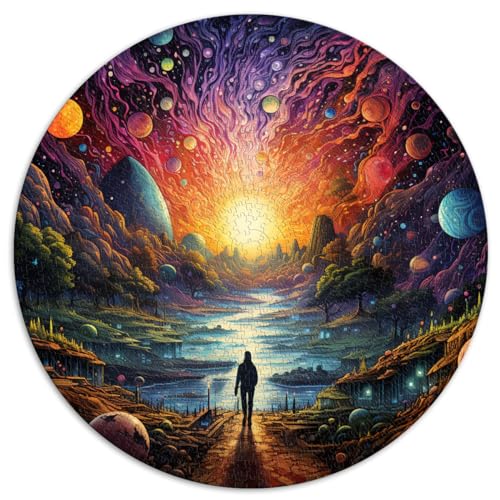 Puzzles für Puzzle „Das Ende der Welt auf einem anderen Planeten“, 1000-teiliges Puzzle für Erwachsene, 26,5 x 26,5 Zoll, zum Stressabbau