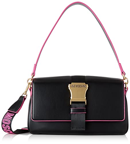 Love Moschino Damen Jc4367pp0fkh100b Umhängetasche, Schwarz, Einheitsgröße