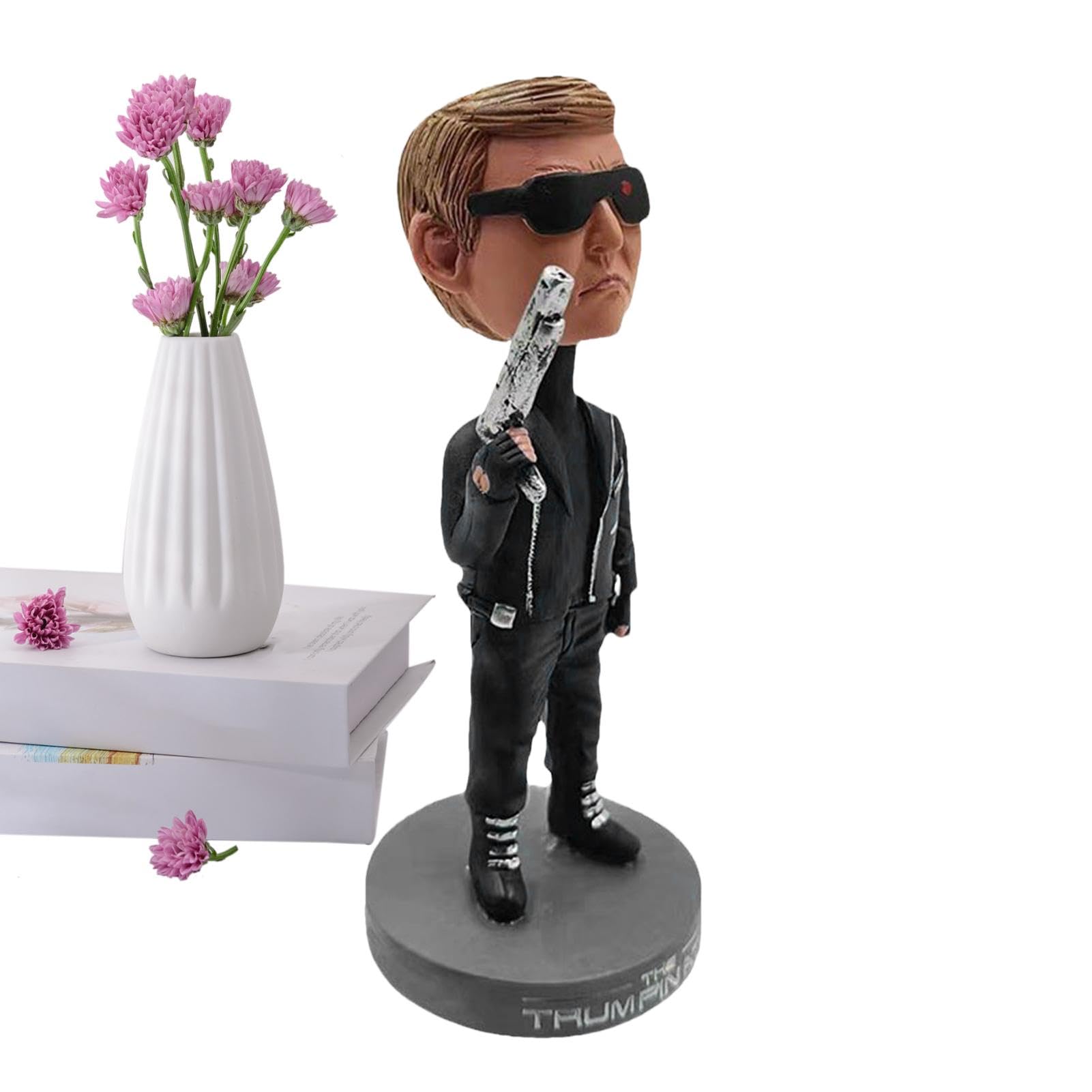 Nbhuiakl Bobble Head Mini-Figuren – Statue aus Harz des Präsidenten – Fantasie-Tischornamente, kreatives Schreibtisch-Sammlerspielzeug für Tisch, Büro