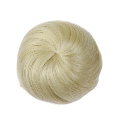 Haarteile Haarknoten Synthetische Haarverlängerung mit künstlichem Dutt for Anklipsen, Donut-Kordelzug, Chignon-Haarteil, Hochsteckfrisur, Haarteil, Pferdeschwanz for Frauen Brötchen Haare(Beach Blond