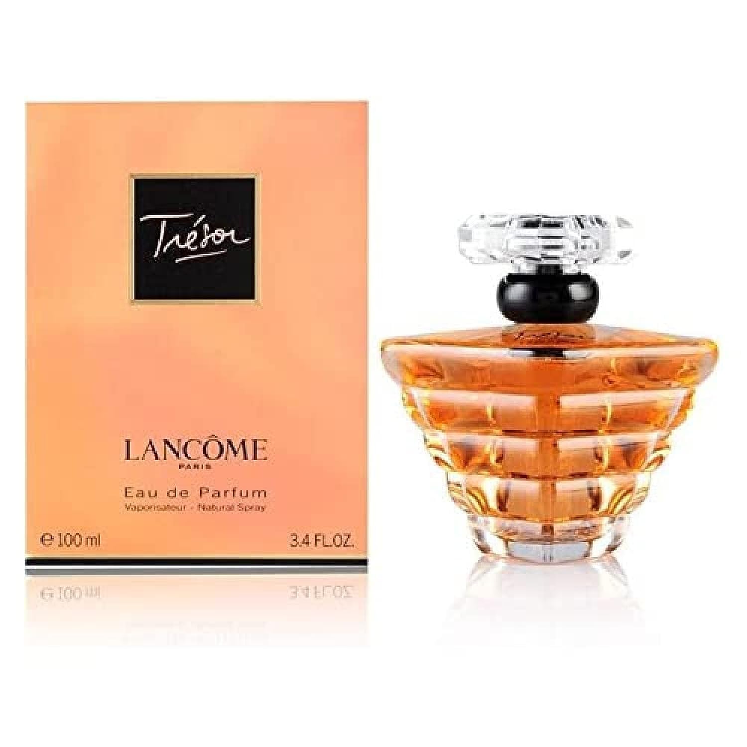 Lancôme Tresor Femme Eau De Parfum Spray, 100 ml, 1er Pack, (1x 100 ml) Maiglöckchen, Pfirsich, Flieder, Aprikosenblüte, Pfirsich, Ananasblätter, Bergamotte