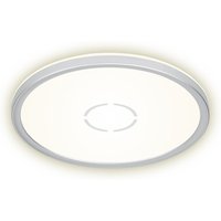 Briloner Ultraflache LED Deckenleuchte Free weiß/silber