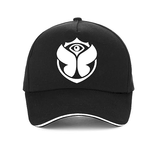 YILILK Baseballmütze Tomorrowland Music Bedruckte Baseballkappe für Herren und Damen, verstellbare Snapback-Mütze, Unisex Fashion Stage Hip Hop Hut Geschenk für Männer und Frauen