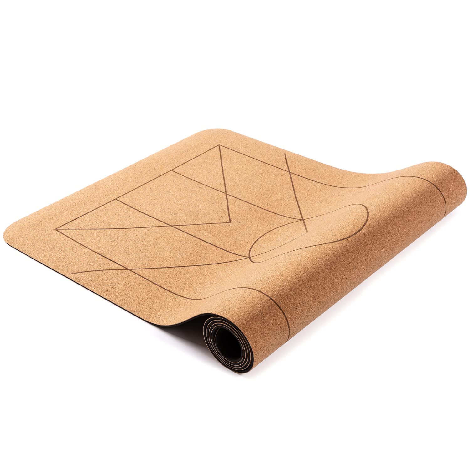 Lotuscrafts Yogamatte ARISE CORK - Extra Rutschfeste Oberfläche - 100% Recycelbare Materialien - Yoga Matte aus Naturkork & Naturkautschuk ideal für Hot Yoga- Hohe Bodenhaftung & Sehr Leicht