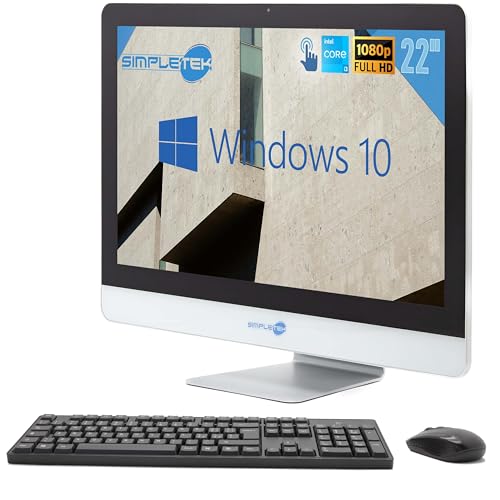 All in One AiO Touch Screen | 22 Zoll Full HD Core i3 3120M 2.5GHz Windows 11 Pro | 8GB RAM SSD 240GB | Webcam Touchscreen Interner Lautsprecher Wireless Tastatur | PC Festplatte Computer Unternehmen