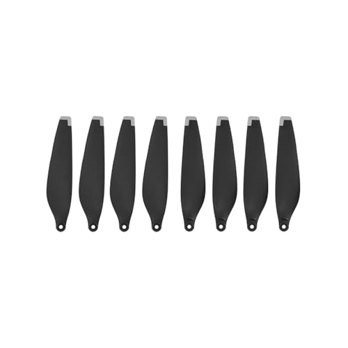 KUANDEDIAN 8 STÜCKE 6030F Propeller, geräuscharmer, leichter Flügel, geeignet for DJI Mini 3 Pro und Mini 4 Pro Drone Ersatzpropeller(8pcs Black Silver)