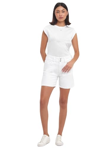 LTB Jeans Damen Rosina Jeans-Shorts, White 100, X-Small