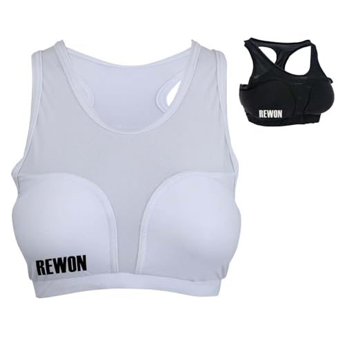 REWON Brustschutz Kampfsport Damen Soft Schalen fur Kickboxen Karate Taekwondo Kwon Boxen Muay Thai MMA - Damen Sport-BH zum Schutz (M)