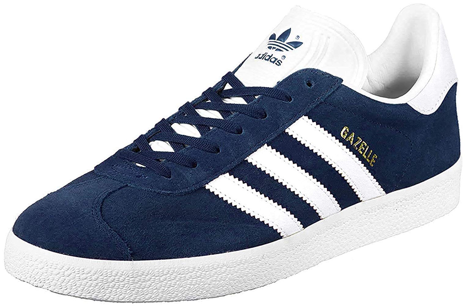 adidas Herren Gazelle Bb5478 Low Top, Blau Collegiate Navy White Gold Met, 46 EU