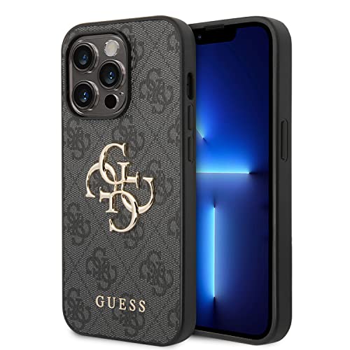 Guess GUHCP15X4GMGGR Hülle für iPhone 15 Pro Max 6.7" grau hardcase 4G Big Metal Logo