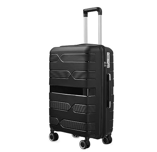 RUVOO Koffer Trolley Reisekoffer 20/24/28 Zoll Leichter, Langlebiger 4-Rad-Spinner-Reisekoffer In Kabinengröße Für Damen Koffer Gepäck Rollkoffer (Color : C, Size : 24in)