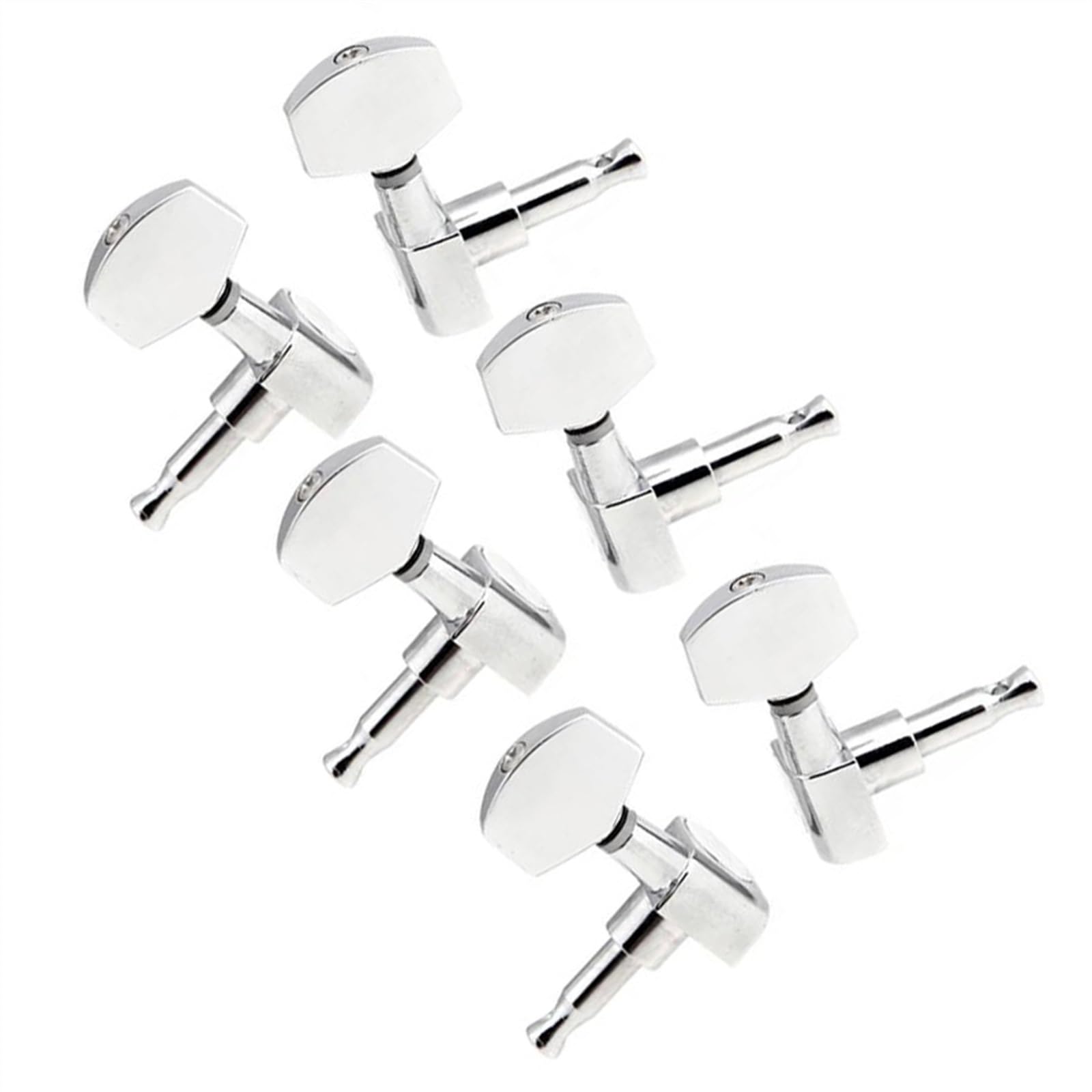 Strings Tuning Pegs Mechaniken Für Gitarre 6er-Pack 3R 3L Chrom-Zink-Legierung für elektrische Akustikgitarren-Saitenstimmwirbel