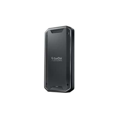 SanDisk® PROFESSIONAL PRO-G40™ SSD 2 TB (mobile SSD, robuste NVMe™ SSD mit Thunderbolt™ 3, USB-C™, bis zu 2.700 MB/s, IP68 Gehäuse, staub- und wasserbeständig)