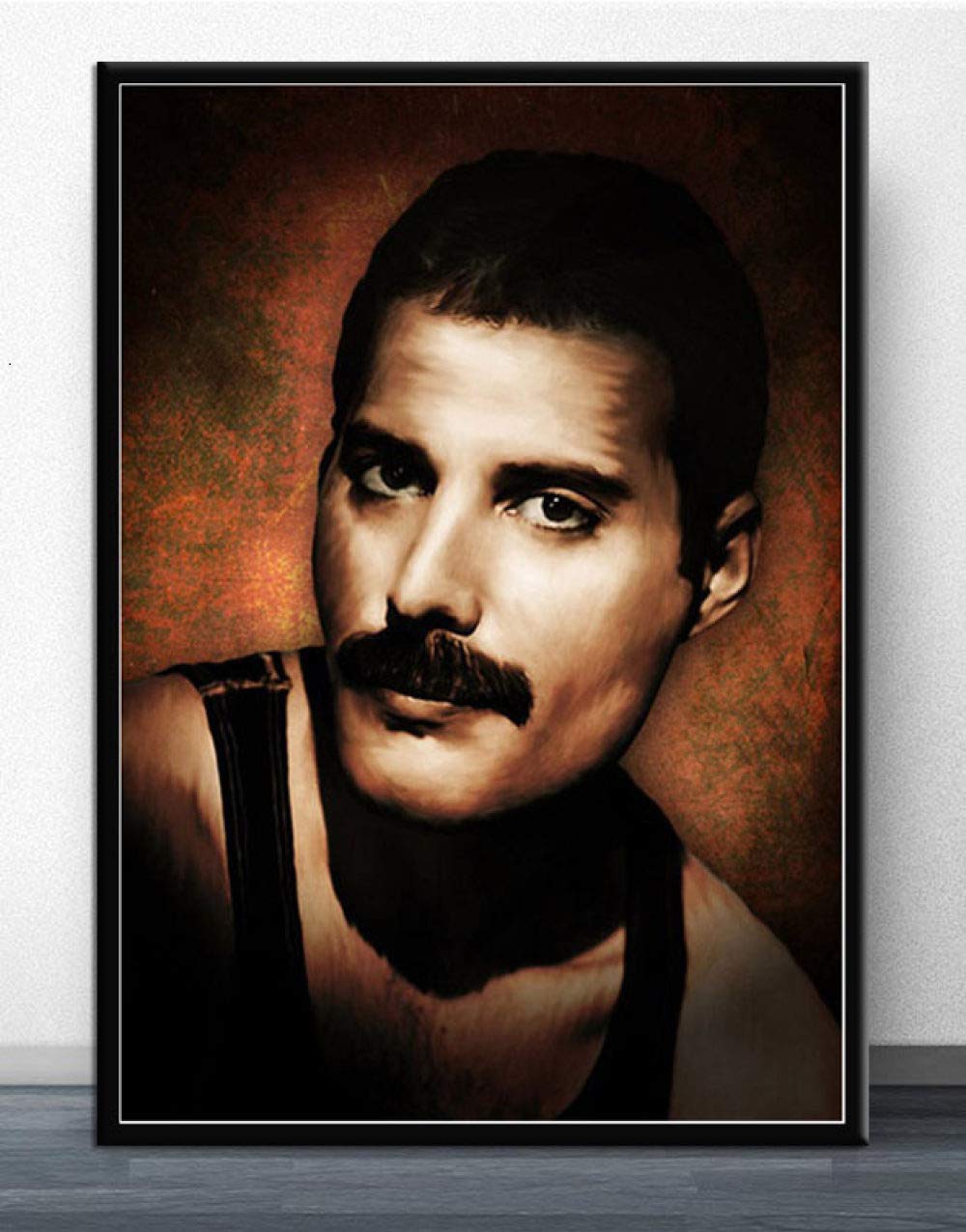 LCSLDW Leinwanddruck Leinwand Malerei Plakate Und Drucke Wandkunst Bild Freddie Mercury Rockmusik Vintage Poster Dekorative Wohnkultur, 30X40Cm Ohne Rahmen