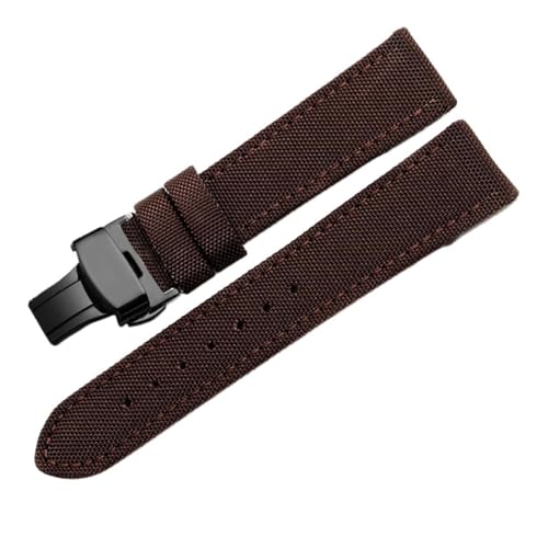 SpaRcz Canvas-Uhrenarmband für Herren, 18-24mm, Farbe 16, 21mm