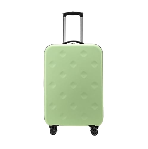 Habrur Rollkoffer Koffer Trolley Erweiterbares Gepäck, Faltbare Koffer Mit Universalrädern, Zoll-Zahlenschloss Koffer Gepäck Reisekoffer (Color : Grün, Size : 20in)