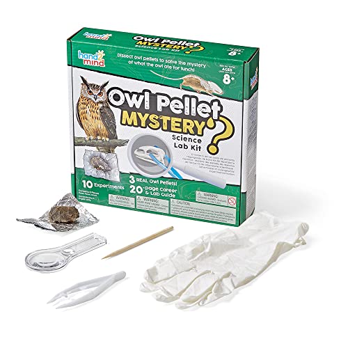 Learning Resources Owl Pellet Mystery Science Kit, Tier-Wissenschaft Kit für Kinder 8-12, Kinder Wissenschaft Kit mit Fact-Filled Guide, lernen über Tierbiologie und Dissect Owl Pellets