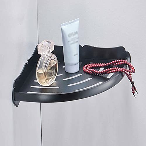 YIHANSS Eck-Duschregal aus Aluminium, schwarzer Eckkorb, Badezimmer-Shampoo-Halter, Kosmetik-Aufbewahrungsregale, Duschregal, Badzubehör, Dusch-Organizer (Farbe: Stil 1) (Stil 1)