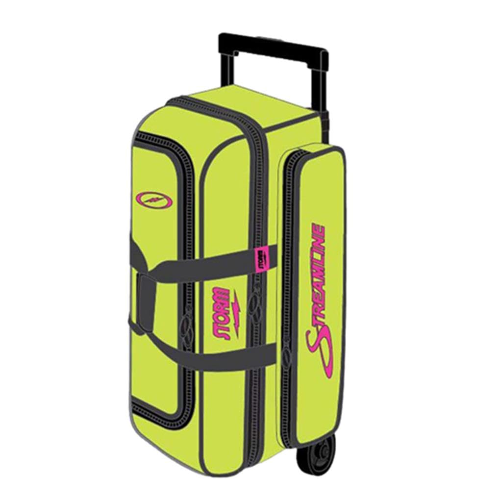 Storm Streamline Bowlingtasche mit 3 Kugeln, Limettengrün/Grau