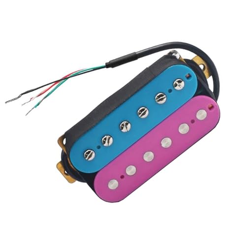 Himmelblau Lila E-Gitarre Humbucker Bridge Pickup Kunststoffspule Verstellbare Schraube Gitarrenteile Single-Coil-Tonabnehmer