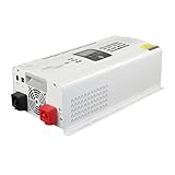 KX-ENERGIE 6000W Hybrid Solar Wechselrichter 24V 50 Hz/60Hz Off Grid Reine Sinuswelle Inverter Built-in 50A 60A Photovoltaik Batterie Laderegler (24, Volt)