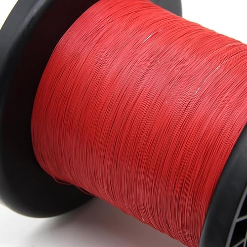 50 m UL10064 FEP-Draht 40/36/34/32/30/28/26 AWG PTFE-Kunststoff, ultrafeine Mikrolitzen, Lötzinn, Kupferkabel mit hoher Leitfähigkeit (Color : Red, Size : 30AWG)