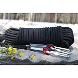 Outdoor-Seil, 10 mm, Kletterseil, 15 m, 25 m, 35 m, 45 m, 90 m, 180 m, statisches Kletterseil, Abseilseil für Outdoor-Wandern, Sicherheit, Fluchtseil, Rettungsfallschirm (Colo