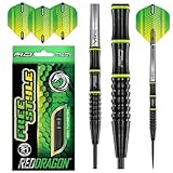 RED DRAGON Freestyle 21g Tungsten Darts mit Flights und Schäfte