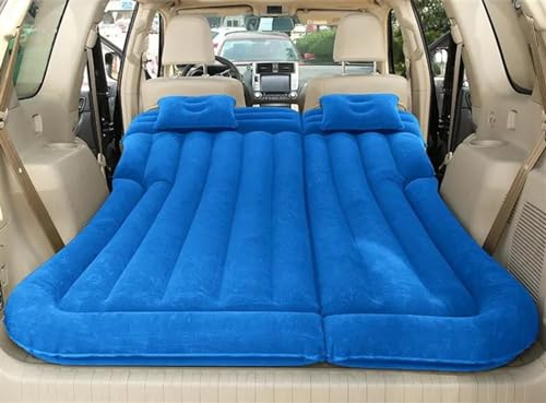 GLILAR Auto Luftmatratze Auto-Luftmatratze, Kofferraum, Fahrzeugmontage, Aufblasbares Bett, Hinten, SUV, Auto-Reisebett, Schwimmbett, Tragbare Isomatte, Luftbett, Aufblasbare Matratze(Blue,Size 2)