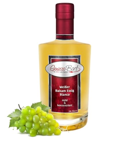 Weißer Balsam Essig Bianco 0,7L - sehr mild & konzentriert 5% Säure