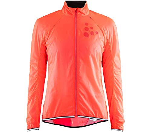 Craft Sports Apparel Lithe Fahrradjacke, windabweisend, wasserabweisend, Damen, Lithe Bike Cycling Wind Protective Water Repellent Jacket, Crush/Marmelade, X-Small