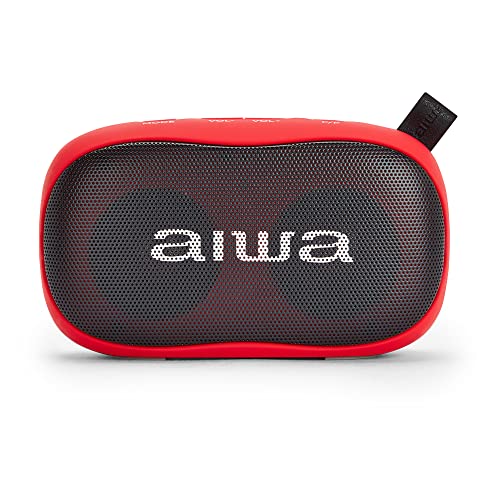 AIWA BS-110RD Tragbarer Lautsprecher, Rot, Bluetooth