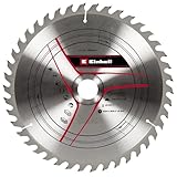 Original Einhell Kreissägeblatt 254x30 (Sägen-Zubehör, Ø 254 mm, Aufnahme 30 mm, 42 geschränkte Zähne, Schnittbreite 1,8 mm, für Zug-Kapp-Gehrungssägen)