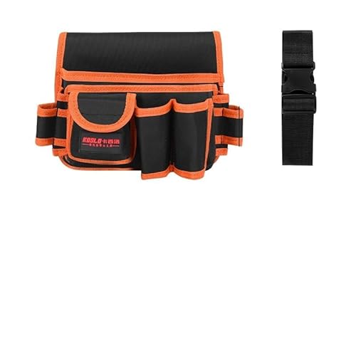 Werkzeuggürtel, Multitool-Scheide for den Gürtel, Werkzeugtasche for Heimwerker, Schreiner, Holzarbeiter, Bauarbeiter, Klempner(Medium orange)