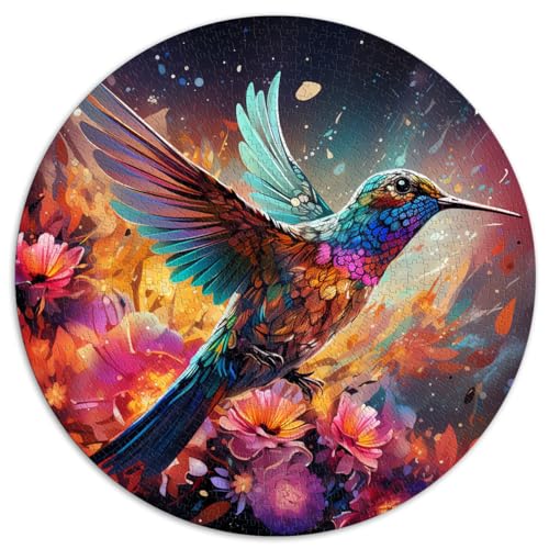 Puzzlespiel Kolibri-Tier für Erwachsene Puzzle 1000 Teile 67,5 x 67,5 cm Puzzles Geschenke Familienaktivität Puzzles Lernspiele